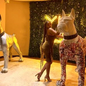 Copper sparkle Corset dress